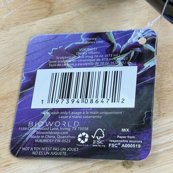 Snow White Grimhilde Ingrid Disney Bioworld Evil Queen Mug Cup Sculpted Ceramic - Picture 3 of 14